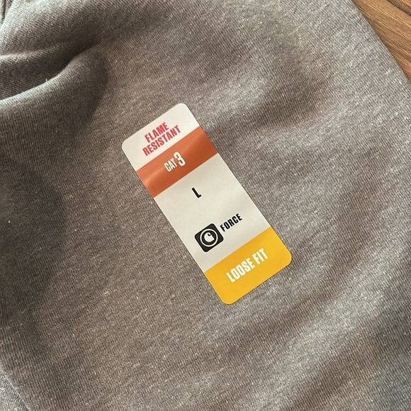 Flame Resistant Carhartt - Loose Fit Midweight Mock Neck Sweatshirt Heather Grey - Picture 9 of 14